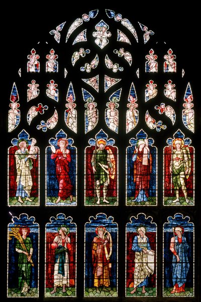 Ashton Under Lyne, Albion Congregational Church, Morris & Co., Edward Burne-Jones, Südliches Querschiff von Edward Burne Jones
